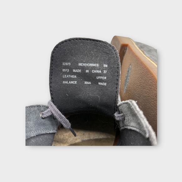 Clarks Bushacre Gray Suede Chukka Boots Men 8 main image 10